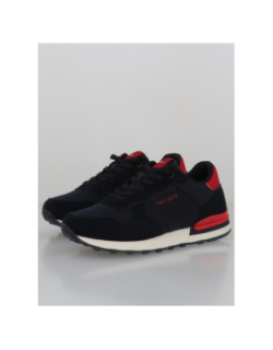 Baskets basses bleu marine et rouge homme - Teddy Smith