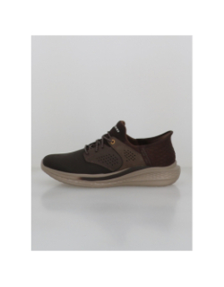 Baskets slip-in slade-macklin marron homme - Skechers