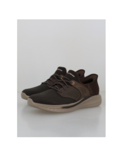 Baskets slip-in slade-macklin marron homme - Skechers