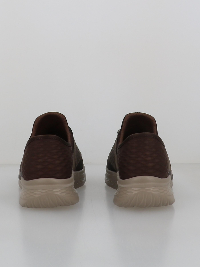 Baskets slip-in slade-macklin marron homme - Skechers