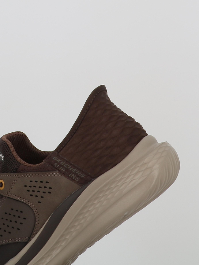 Baskets slip-in slade-macklin marron homme - Skechers