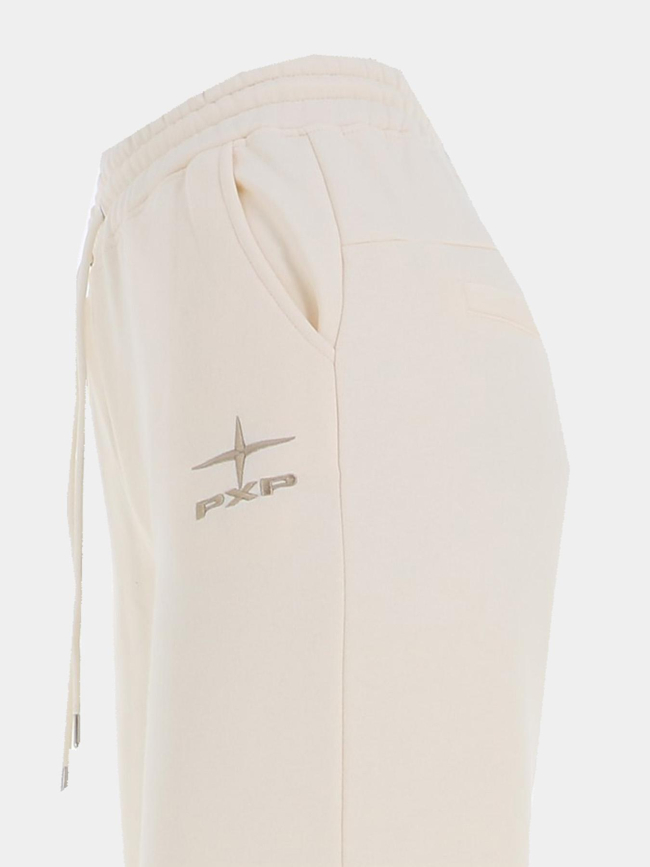 Pantalon jogging logo polaris brodé beige femme - Project X Paris