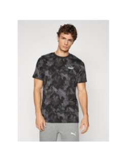 T-shirt essential camo noir gris homme - Puma