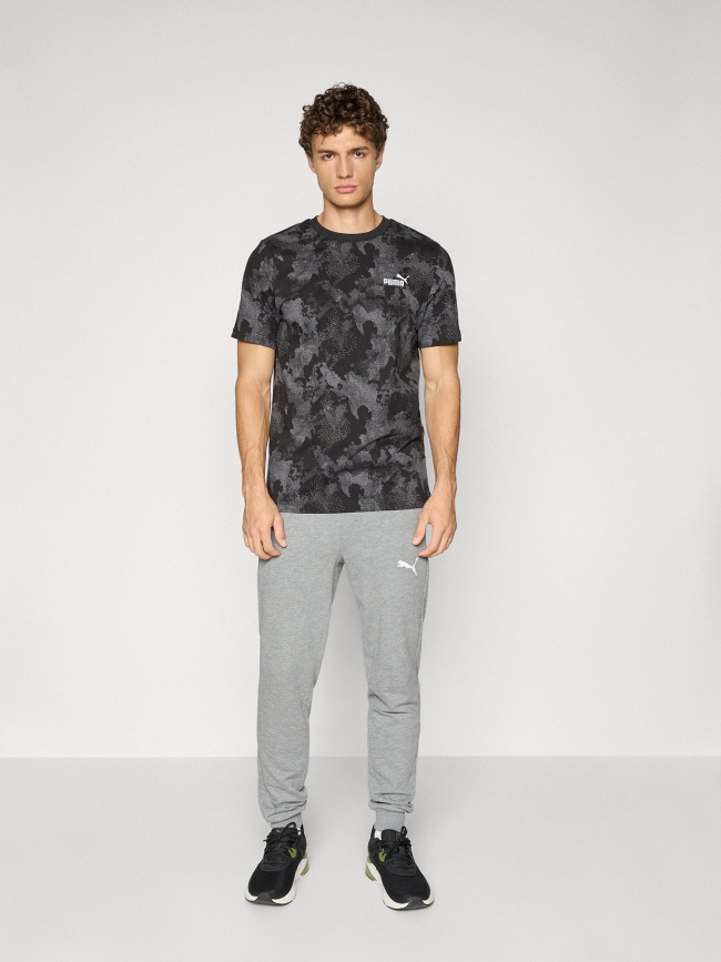 T-shirt essential camo noir gris homme - Puma