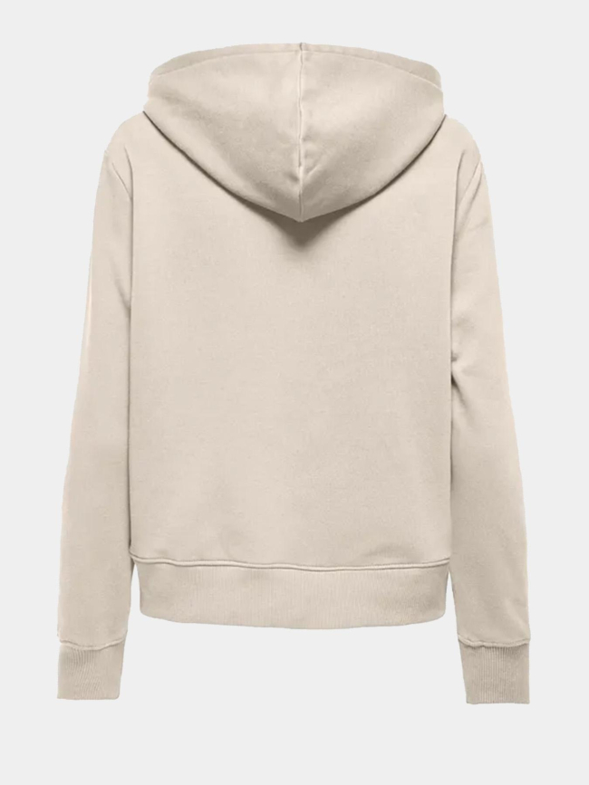 Sweat à capuche lyna beige femme - Only