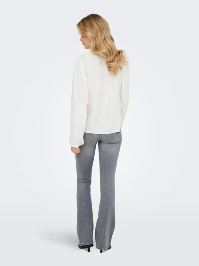 Chemisier rayé argenté lucy blanc femme - Jdy