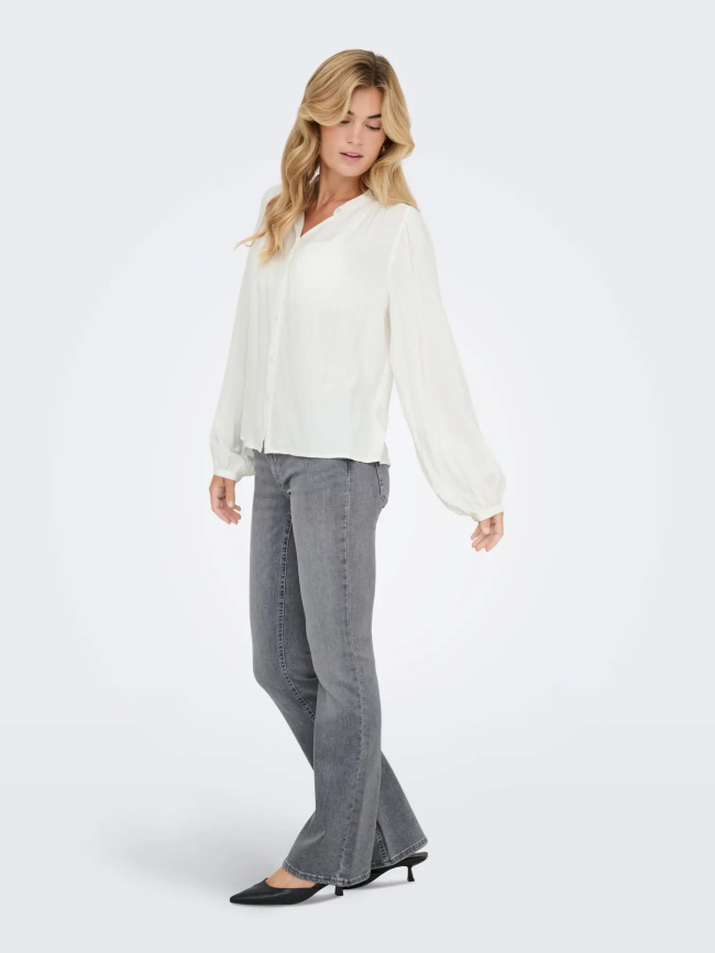 Chemisier rayé argenté lucy blanc femme - Jdy