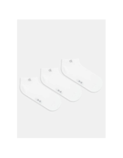 Pack de 3 paire de chaussette basse blanc homme - Calvin Klein