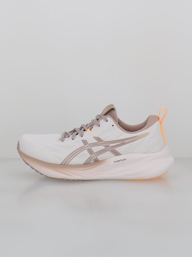 Chaussures de running gel-pulse 16 blanc et rose femme - Asics