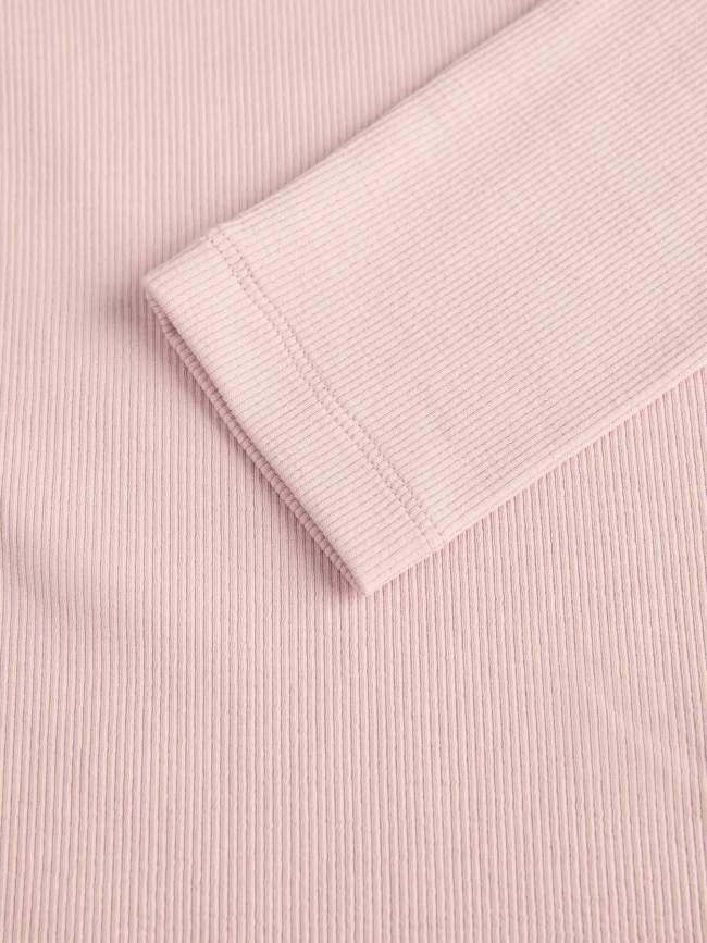 Top manches longues côtelé freya rose femme - Jjxx