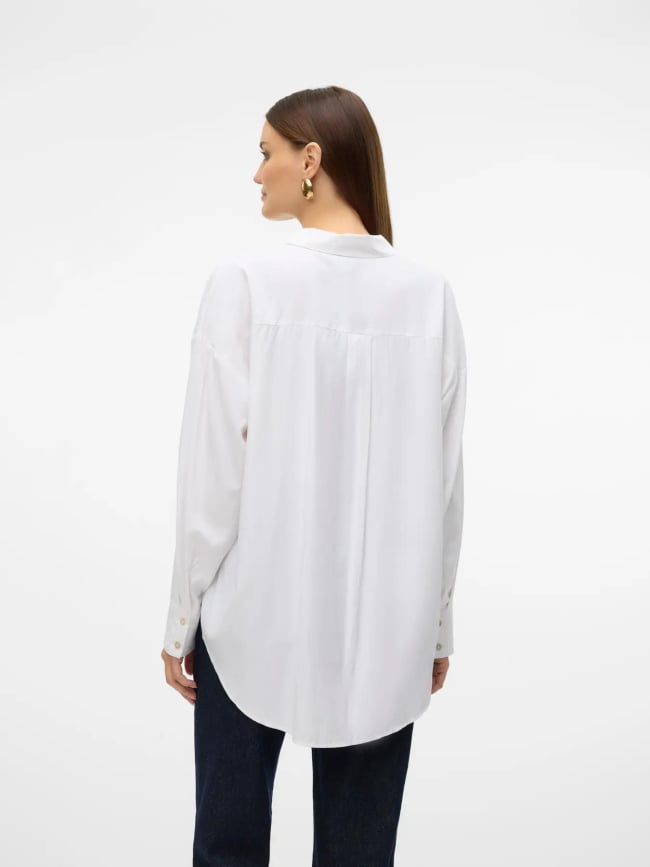 Chemise oversize nora blanc femme - Vero Moda