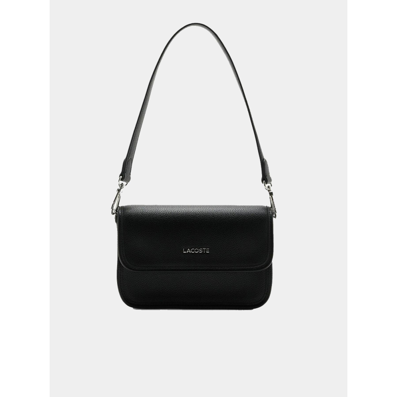 Sac bandoulière crossover noir femme - Lacoste