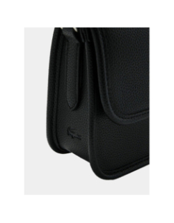 Sac bandoulière crossover noir femme - Lacoste