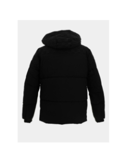 Doudoune à capuche logotée noir homme - Chabrand