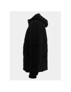 Doudoune à capuche logotée noir homme - Chabrand