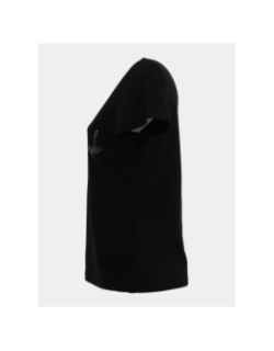 T-shirt à strass dlucas noir femme - Morgan