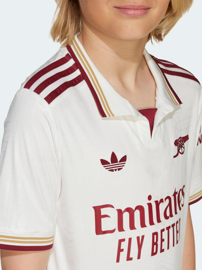 Maillot de football arsenal third 25/26 blanc enfant - Adidas