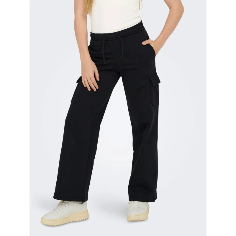 Pantalon jogging cargo koganna noir fille - Only