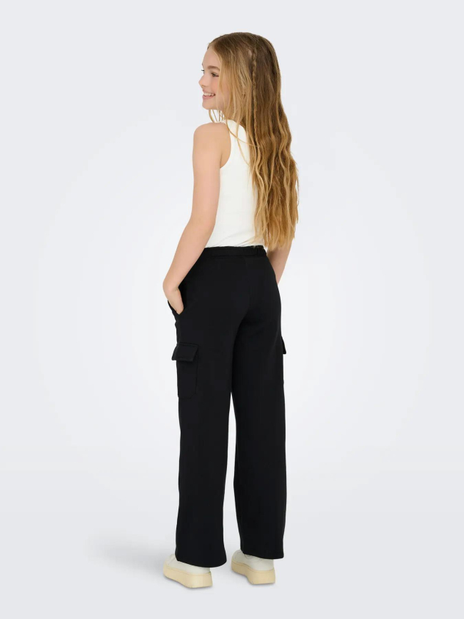 Pantalon jogging cargo koganna noir fille - Only