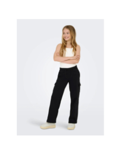 Pantalon jogging cargo koganna noir fille - Only
