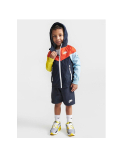 Ensemble veste coupe vent et short active joy bleu enfant - Nike