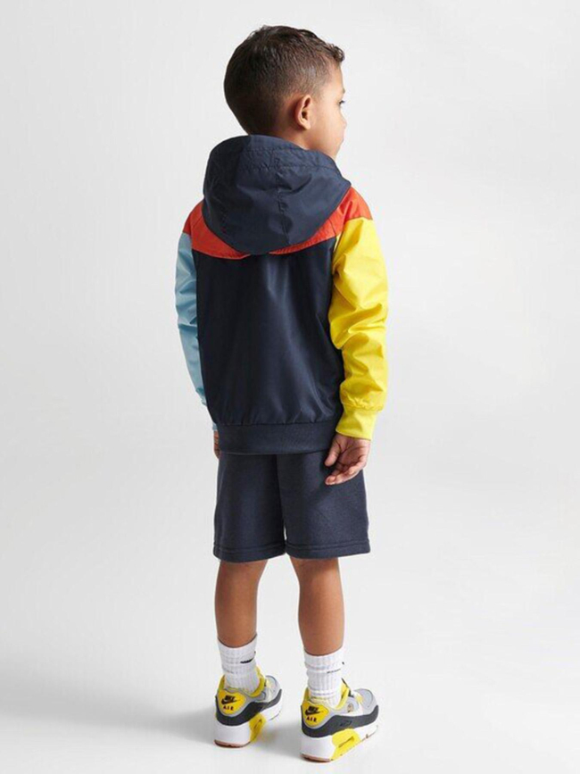 Ensemble veste coupe vent et short active joy bleu enfant - Nike