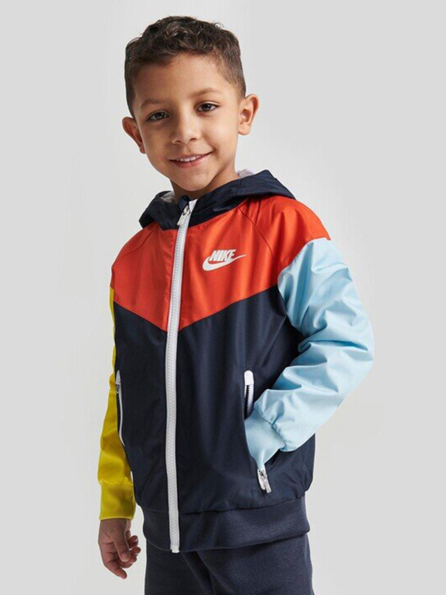 Ensemble veste coupe vent et short active joy bleu enfant - Nike