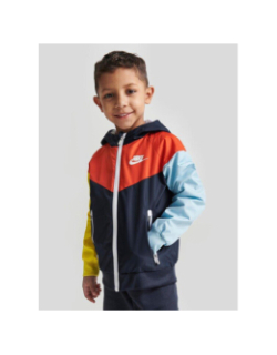 Ensemble veste coupe vent et short active joy bleu enfant - Nike