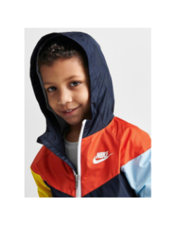 Ensemble veste coupe vent et short active joy bleu enfant - Nike