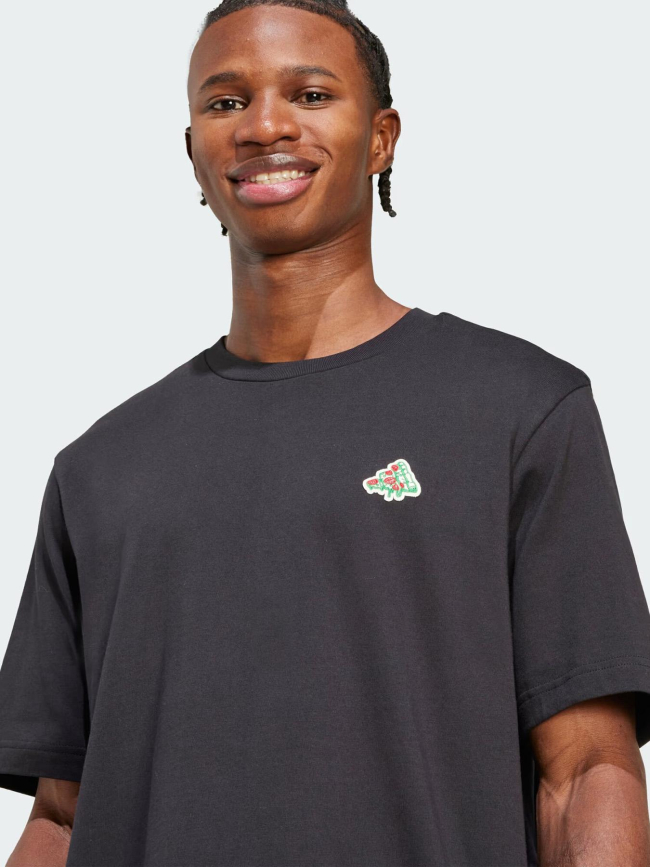 T-shirt à manches courtes pizza trim noir homme - Adidas