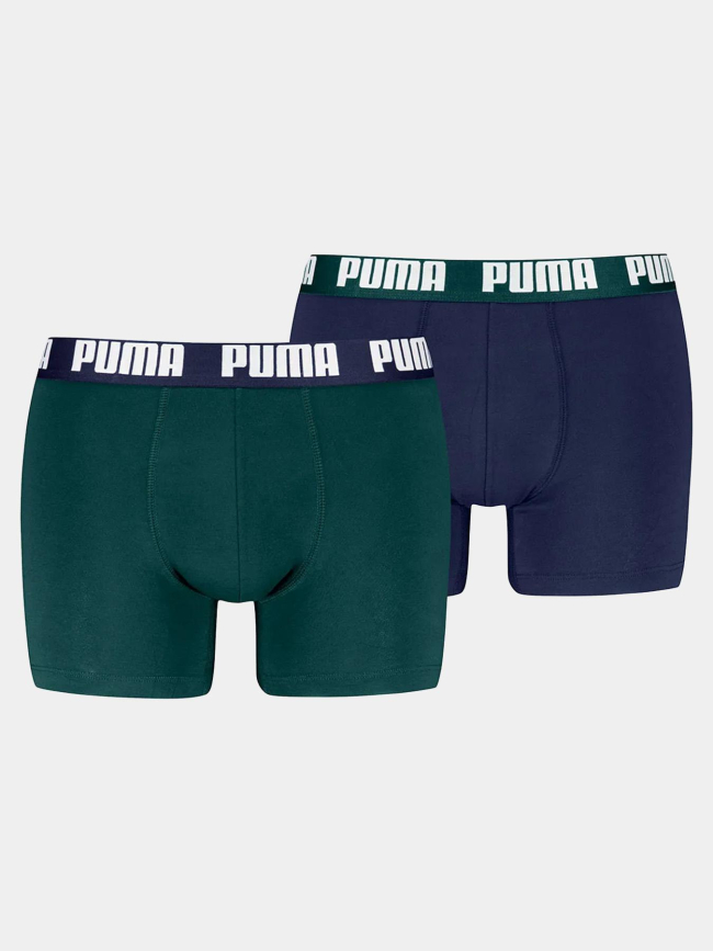 Pack de 2 boxers everyday basic vert et bleu homme - Puma