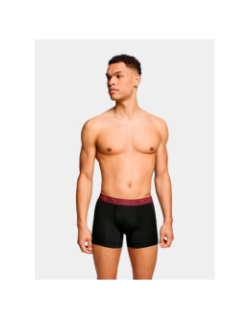 Pack de 2 boxers sport microfibre bordeaux et noir homme - Puma