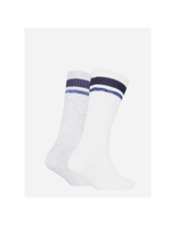 Pack de 2 paires de chaussettes heritage stripe blanc garçon - Puma