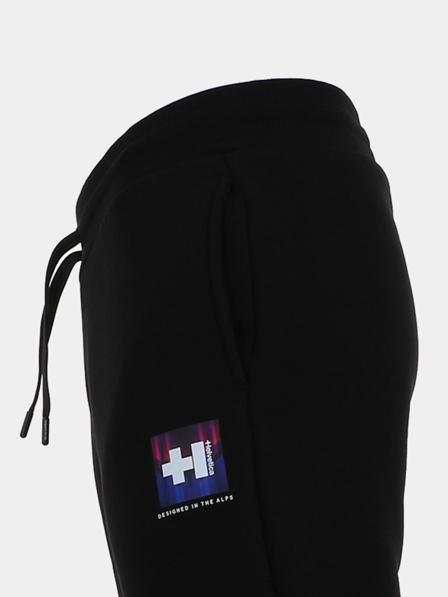 Pantalon jogging square noir homme - Helvetica