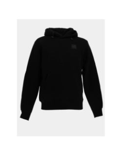 Sweat à capuche parton noir homme - Helvetica