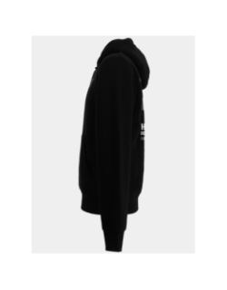 Sweat à capuche parton noir homme - Helvetica