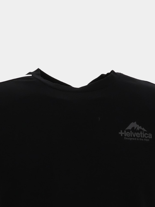 T-shirt à manches courtes wells noir homme - Helvetica