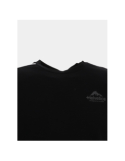 T-shirt à manches courtes wells noir homme - Helvetica