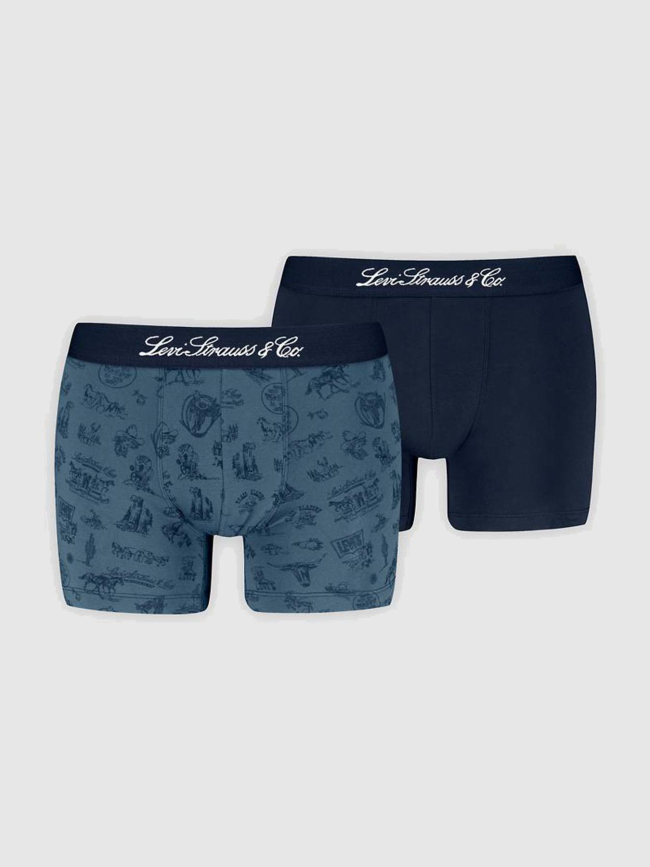 Pack de 2 boxers wstrn icon aop bleu homme - Levi's