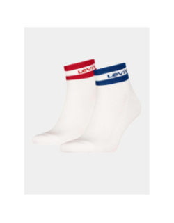 Pack de 2 paires de chaussettes basses sport stripe blanc - Levi's