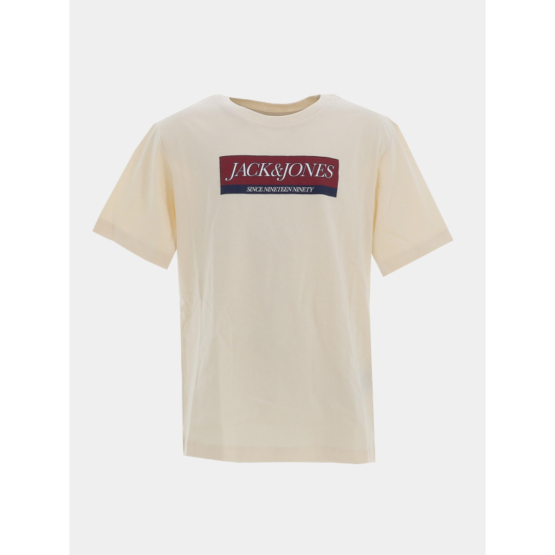 T-shirt à manches courtes jorinwood beige garçon - Jack & Jones