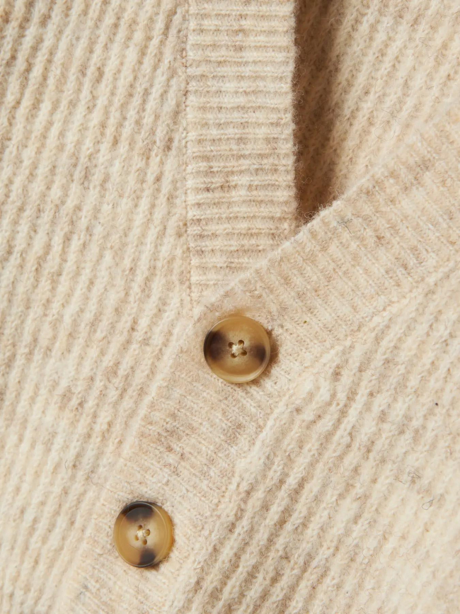 Cardigan court en maille nkfholly beige fille - Name It