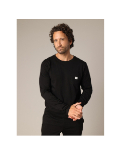 T-shirt à manches longues bump noir homme - Deeluxe