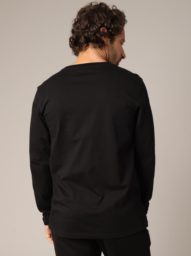 T-shirt à manches longues bump noir homme - Deeluxe