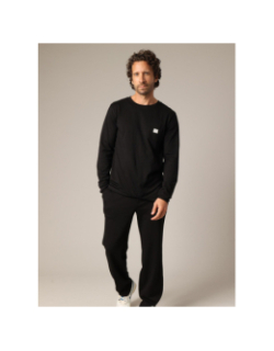 T-shirt à manches longues bump noir homme - Deeluxe