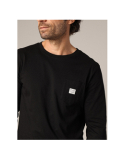 T-shirt à manches longues bump noir homme - Deeluxe