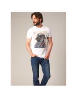 T-shirt à manches courtes pepere blanc homme - Deeluxe