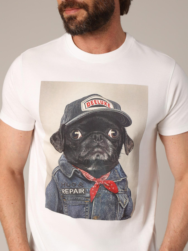 T-shirt à manches courtes pepere blanc homme - Deeluxe