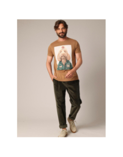 T-shirt à manches courtes cabo marron homme - Deeluxe