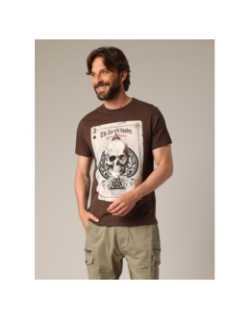 T-shirt à manches courtes ace marron foncé homme - Deeluxe